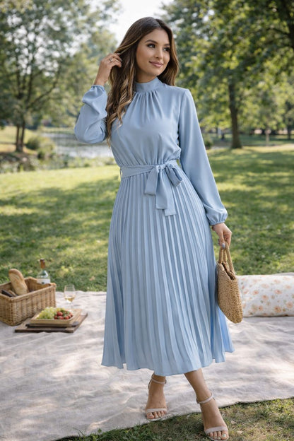Celeste Pleated Dress