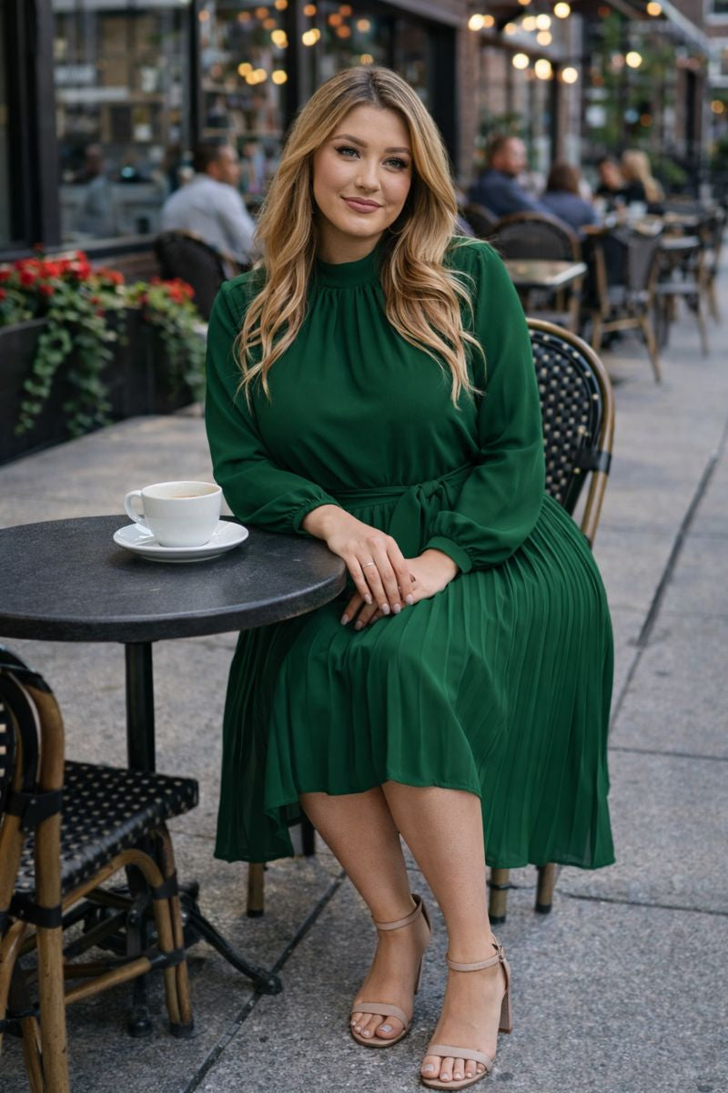 Celeste Pleated Dress