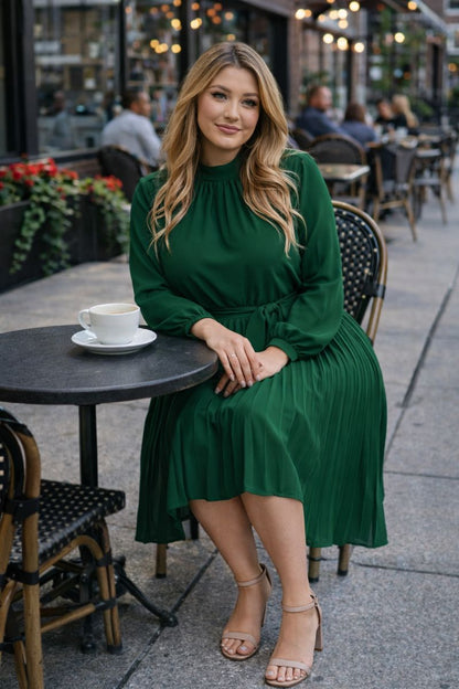 Celeste Pleated Dress