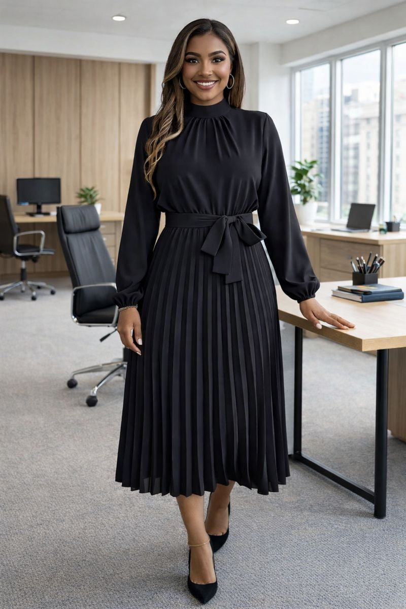 Celeste Pleated Dress