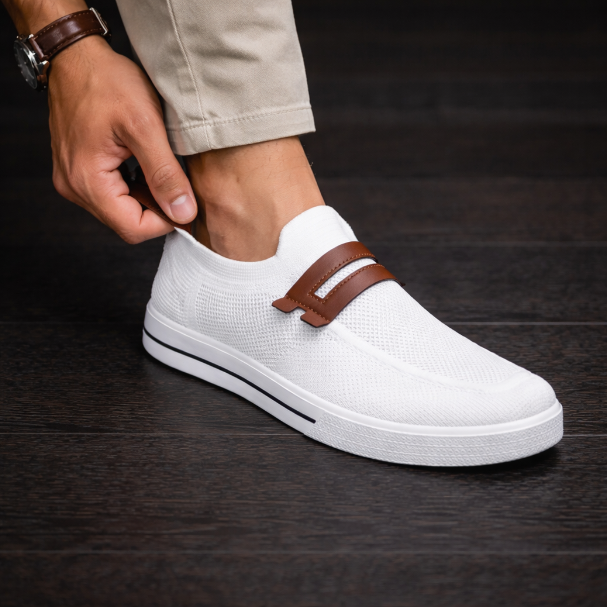 Ridge Knit Slip-On