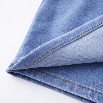 Wrap Denim Skort