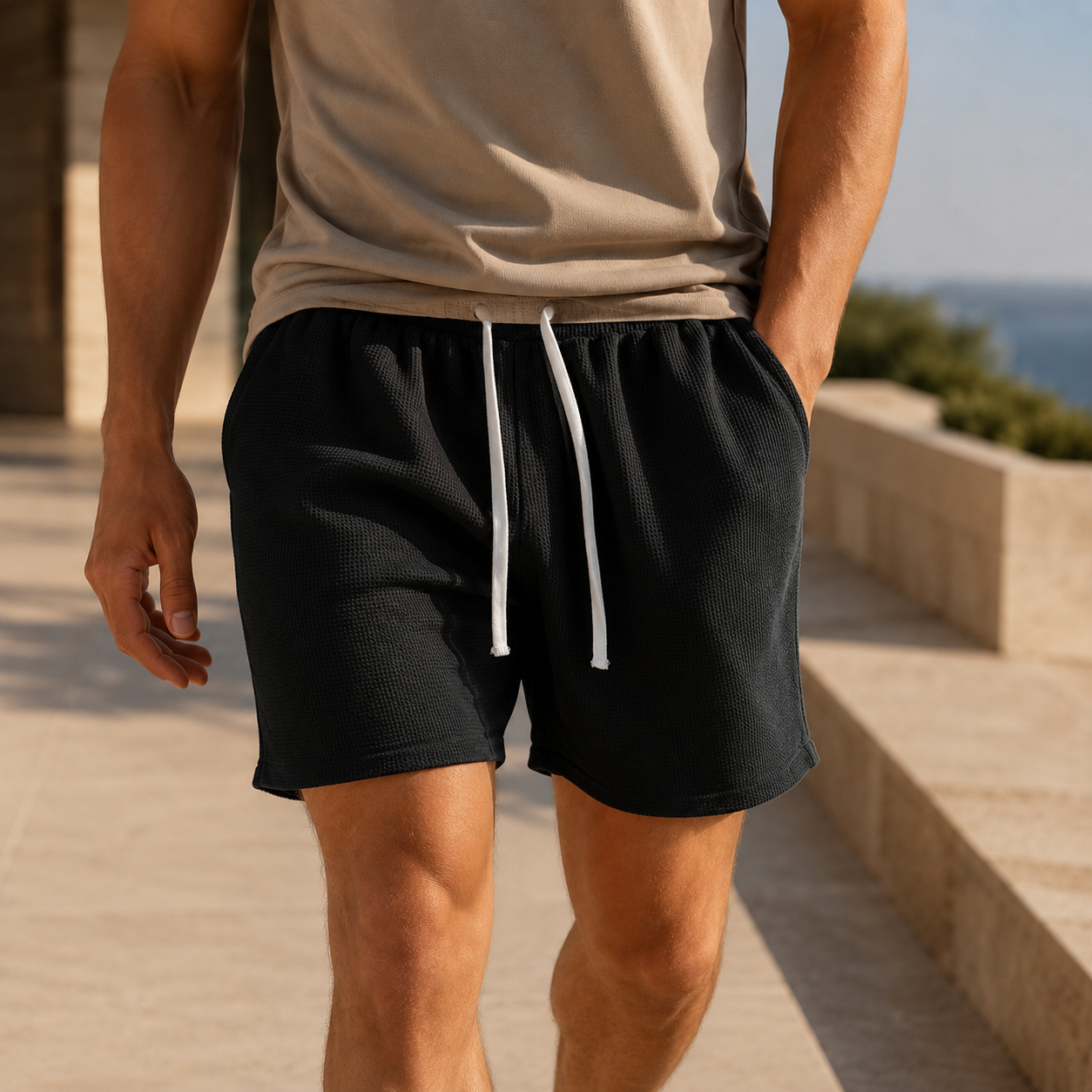 Theo Waffle Knit Shorts