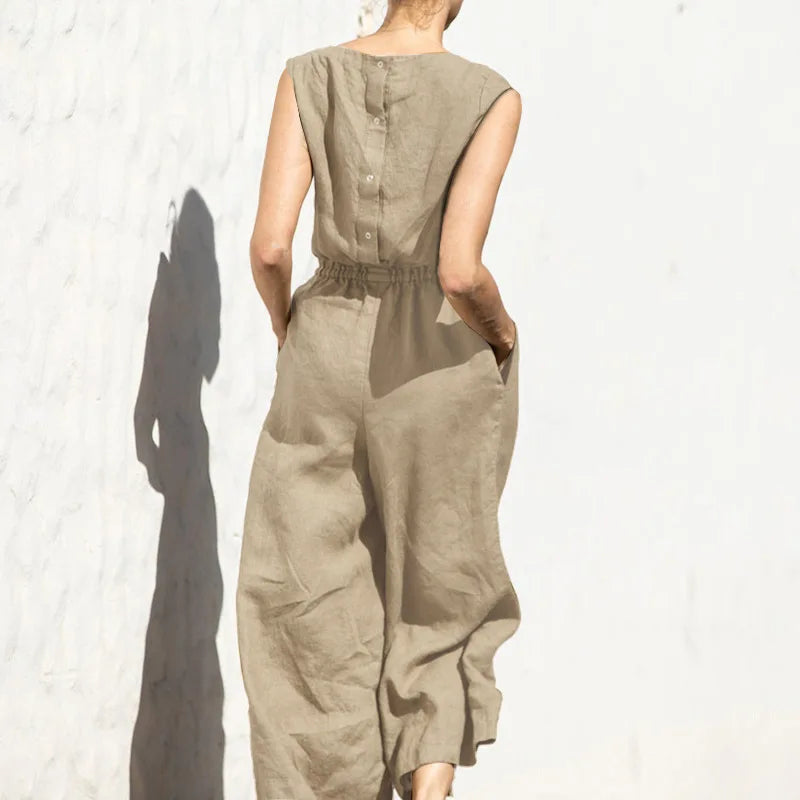 Solid Spring Jumpsuit