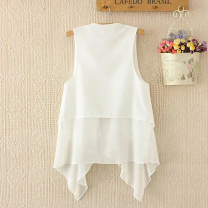 Chiffon Sleeveless Vest